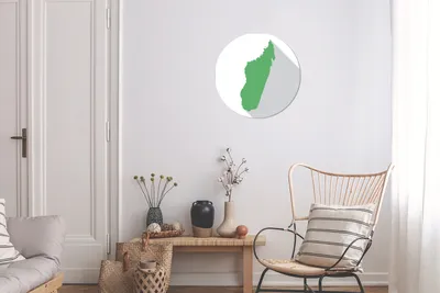 Produktbild von MuchoWow® - Wand Bild - Wohnzimmer - Runde Bilder - Alubilder - Kunst für zu Hause - Aluminium - Wanddekoration