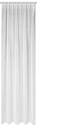 Produktbild von Gardine LAYLA weiß 140x300 cm Kräuselband Tunnelzug Tunneldurchzug