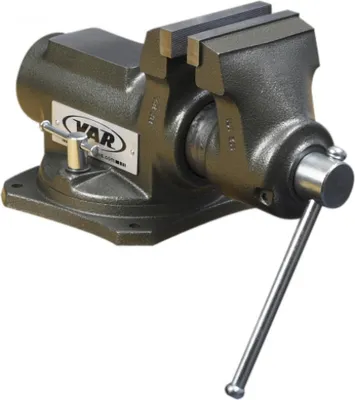 Produktbild von VAR Schraubstock DV-09000 100 mm - robuster Werkbankschraubstock für präzises...