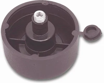 Produktbild von Möbelgleiter Sechskant verstellbar ø 50 mm, Höhe 17 mm, Kunststoff schwarz
