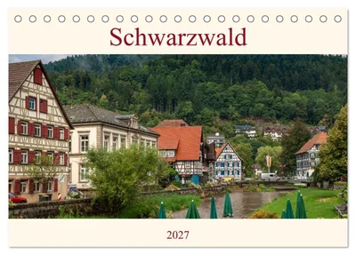 Produktbild von Schwarzwald (Tischkalender 2027 DIN A5 quer), CALVENDO Monatskalender