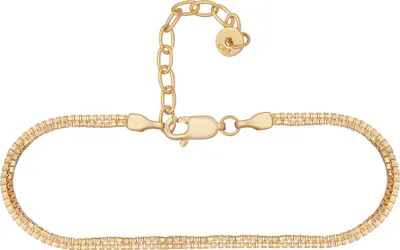 Produktbild von cai Fußkette 925/- Sterling Silber vergoldet Venezianer Kette zweireihig