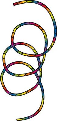 Image de HQ Tube Tail Rainbow Spiral 24 m Queue de cerf-volant Accessoires en lin