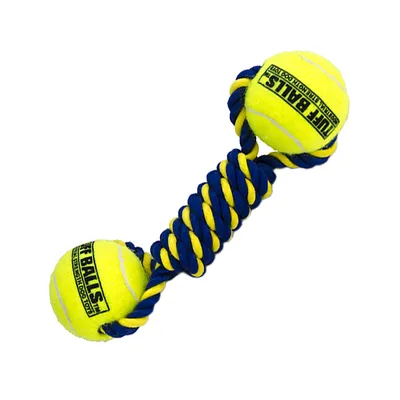 Produktbild von PETSPORT Baumwollhantel mit Bällen