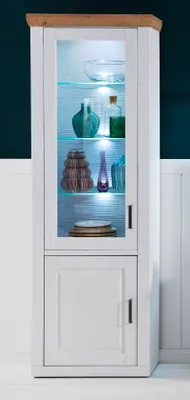 Produktbild von Vitrine Brixen | Landhaus modern | Pinie Aurelio / Grandson Oak ohne Beleuchtung