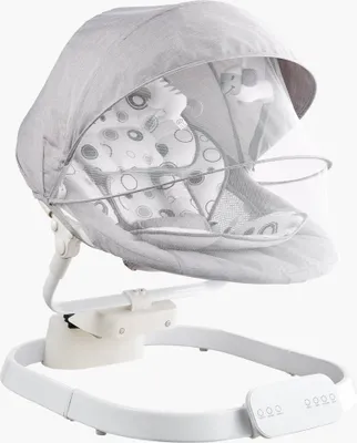Produktbild von Babyschaukel Babywippe Babyliege - 3 Sitzpositionen, Fernbedienung, Bluetooth - Ideale Kinder Komfortmöbel für Zuhause