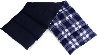Productafbeelding van 75x20 cm warmtekussen met vulling, geschikt voor magnetron en oven (design: diamantblauw)