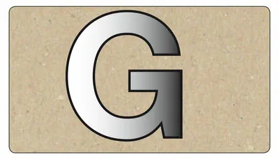 Produktbild von Spiegelornamente Grobuchstabe G