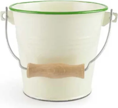 Immagine prodotto di Secchio smaltato con bordo verde 14cm 1,5l
