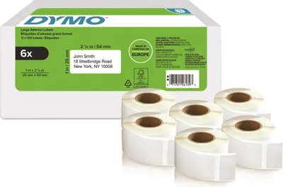 Produktbild von DYMO Original LabelWriter Rücksendeadressetiketten, Farbe:Weiß