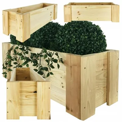 Produktbild von Wamar-Sosenka Holzkasten Kräuterbeet Pflanzkasten 80x30x30cm Kiefer