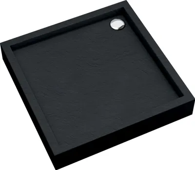 Produktbild von AQUABAD Duschwanne/Duschtasse Elegana mit LeakProtect Technologie Black Stone 80x80cm Quadrat