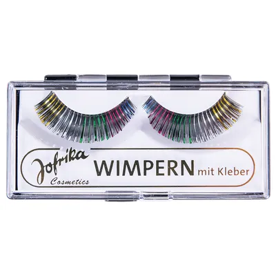 Produktbild von Jofrika 718057 Glitter Wimpern regenbogen, regenbogenfarben