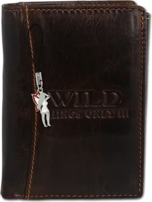 Produktbild von Wild Things Only Druckknopf Portemonnaie braun Leder OPJ113N