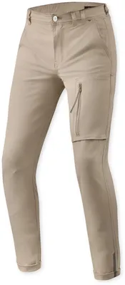 Produktbild von Revit Chino Terry Zip Skinny Motorrad Textilhose, sand, 33/32
