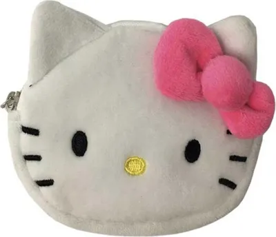 Productafbeelding van Sanrio Pluizige Portemonnee - Hello Kitty gezicht