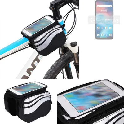 Produktbild von K-S-Trade Rahmentasche Fahrrad-Halterung kompatibel mit UMIDIGI G1 Rahmenhalterung Fahrrad Handyhalterung Fahrradtasche Handy Smartphone Halterung