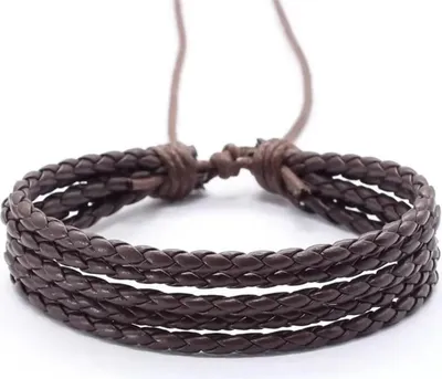 Obrázek produktu pro Náramek RU-33234 - Hnědá | Elegantní pánský šperk KP33234