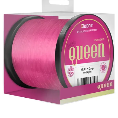 Immagine prodotto di DELPHIN QUEEN Carp, 1100m, 0.35mm, 9.1kg / 20.06lbs, rosa, monofilamento per la pesca della carpa, 101002815
