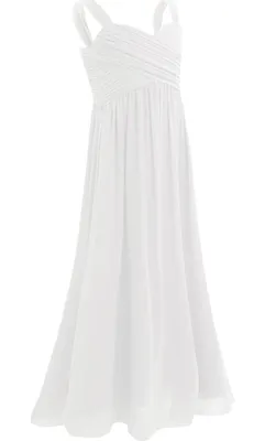 Produktbild von Mädchen Prinzessin Kleid Abendkleid Gr. 164 Ärmellos Lang Festlich Kommunion Hochzeit Blumenmädchen Party Taufe Abschluss & Feier