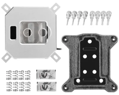 Image de Bloc de refroidissement à eau pour PC - Accessoire pour processeur - Écran LCD d'affichage de la température pour Intel