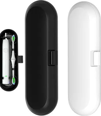 Produktbild von 2 Stück Zahnbürsten Reisebox, Elektrische Zahnbürsten Etui Zahnbürste Behälter, für Braun Oral b Elektrische Zahnbürste Seri