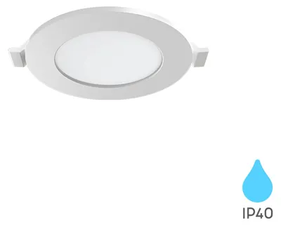 Image de Braytron Spot encastrable LED 3 W Spot de plafond Luminaire encastrable ultra-plat Spot encastrable 230 V IP40 6500 K Blanc froid