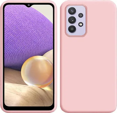 Produktbild von Galaxy A32 5G Hülle, LaimTop Flüssig Silikon Soft Gummi Schutzhülle für Samsung Galaxy A32 5G Rot