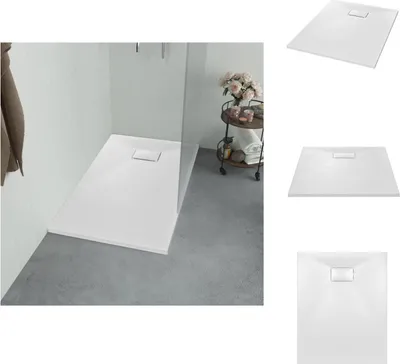 Immagine prodotto di vidaXL Piatto doccia SMC Bianco 100×80 cm - Piatti doccia