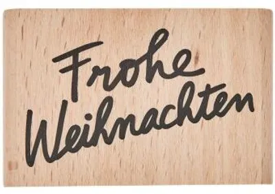 Produktbild von Stempel Frohe Weihnachten,100%