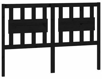 Produktbild von vidaXL Kopfteil Schwarz 145,5x4x100 cm Massivholz Kiefer