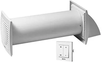 Zdjęcie produktu dla Wentylator o średnicy 125 mm z ceramicznym wymiennikiem ciepła do montażu ściennego