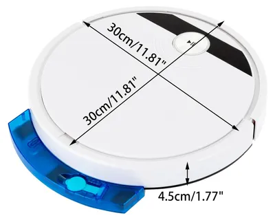 Produktbild von 3-in-1 Staubsaugerroboter - Saugroboter - 1800Pa Saugkraft - Wischen & Kehren - App & Fernbedienung - 90 Min Laufzeit - Für Hartböden & Teppich - Weiß