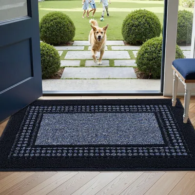 Immagine prodotto di Tappetino antiscivolo per interni, 50x80 cm, blu, rettangolare