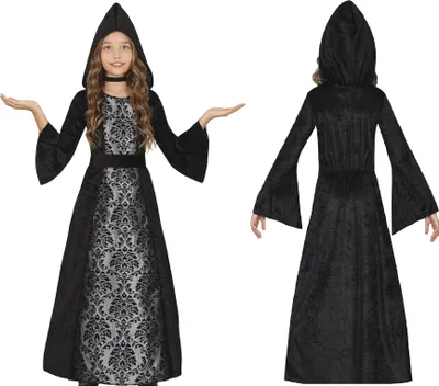 Produktbild von Schwarzes Vampirkostüm 10-12 Jahre