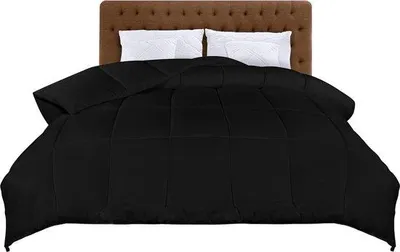 Produktbild von Famanu Bettdecke 220 x 240 cm - Leichte Mikrofaser mit Polyesterfüllung (schwarz)