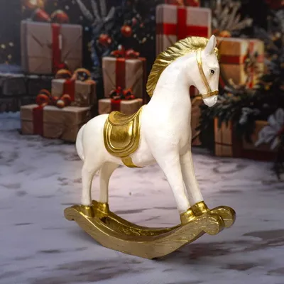 Zdjęcie produktu dla Figurka dekoracyjna konik bujany 19,5 cm Solis Decor