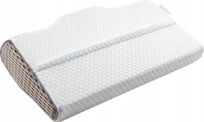 Produktbild von Orthopädisches Nackenstützkissen aus Memory Foam - Profiliertes Kopfkissen - Nackenkissen mit Aussparung - Ergonomisches Kissen für besseren Schlaf