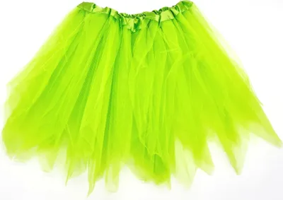 Produktbild von Tütü Tutu Ballettrock Tüllrock Petticoat Ballettkleid Junggesellenabschied  Rock Fasching Karneval 5 Lagen 45cm Gelbgrün