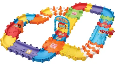 Image de Vtech TUT TUT Baby Flitzer - Set de route Deluxe - Grand set d'extension avec 46 pièces à assembler à volonté et accessoires - Pour les enfants de 1 à 5 ans