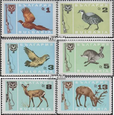 Produktbild von Briefmarken Bulgarien 1967 Mi 1691-1696 (kompl.Ausg.) postfrisch Jagdwild