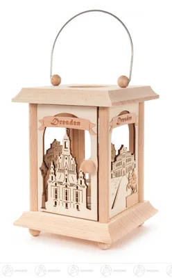 Produktbild von Tischlaterne Dresden (22cm) von Drechslerei Kuhnert