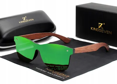 Produktbild von KINGSEVEN B5504 Holz Sonnenbrille UV400 Polarisiert