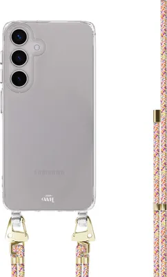 Produktbild von Rainbow Vibes Transparant Cord Hülle - Kompatibel mit Samsung Galaxy S25