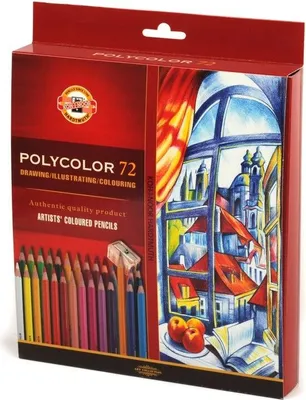 Kredki ołówkowe Polycolor Koh-i-Noor 3837 72 kolory