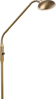 Produktbild von QAZQA - Moderne Stehleuchte I Stehlampe I Standleuchte I Lampe I Leuchte Bronze inkl. LED - Eva Dimmer I Dimmbar I Wohnzimmer I Schlafzimmer - Stahl Länglich - I (nicht austauschbare) LED