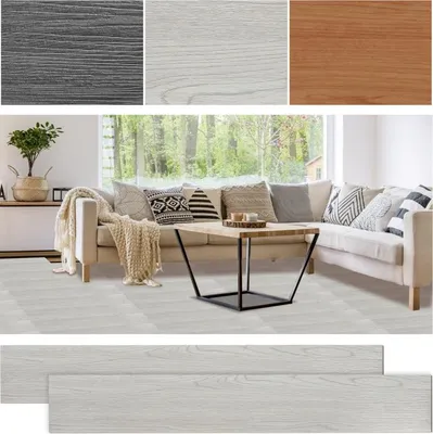 Obrázek produktu pro Izrielar 5m² vinylové podlahy vinylové laminátové samolepicí prkna prkna PVC podlaha protiskluzová voděodolná 36 kusů vinylových prken dřevěná prkna tloušťka 2 mm (šedá)