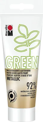 Produktbild von Marabu Green Wasserbasierte Alkydfarbe, metallic-gold