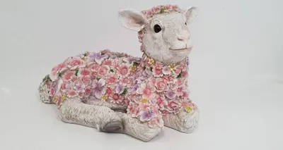 Produktbild von Dekofigur Blumenschaf liegend 23 x22x 41 cm