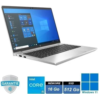 Image de PC portable - HP - Probook 640 G8 - 14" FHD - i5-1135G7 - RAM 16 Go - SSD 512Go - Win 11 Pro